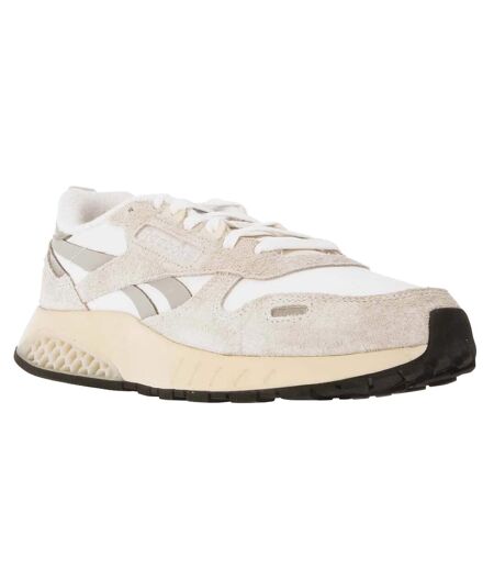 Unisex adult leather hexalite trainers white/grey Reebok