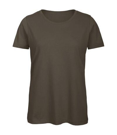 T-shirt femme vert kaki B&C