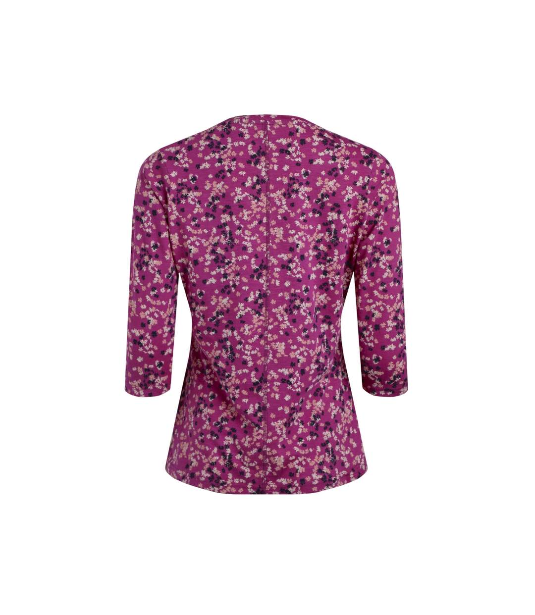 Womens/ladies laveda jersey slub t-shirt dark raspberry Weird Fish-2