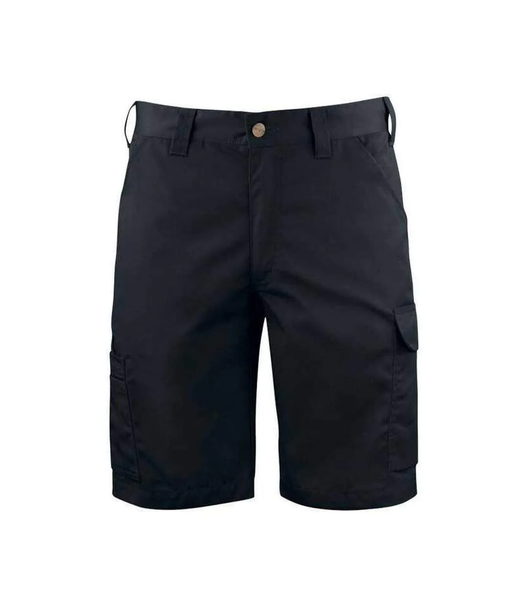 Mens Plain Work Shorts Black Projob-1