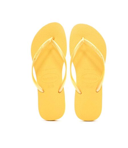 Tongs jaune femme havaianas slim 1740