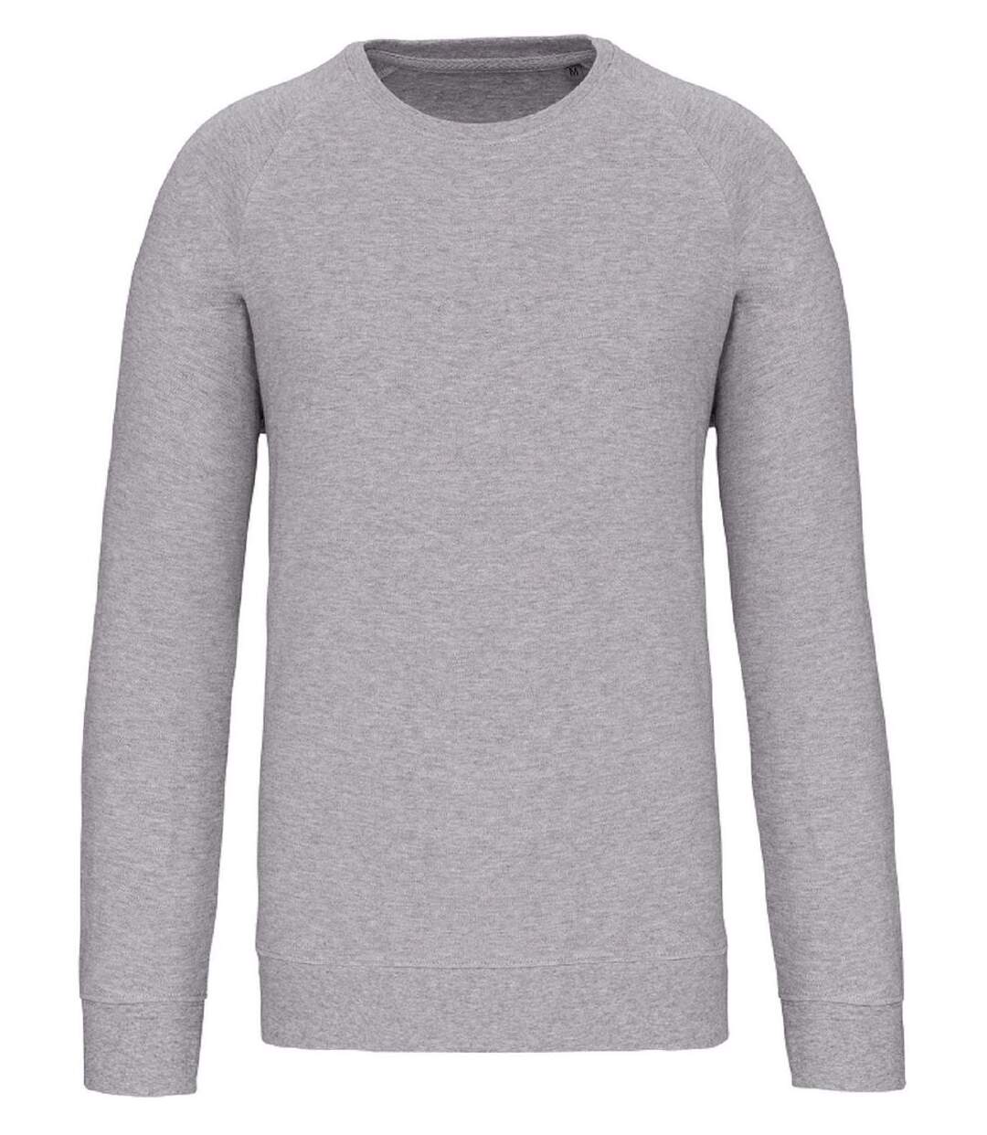 Sweat shirt coton bio - Homme - K495 - gris oxford-1