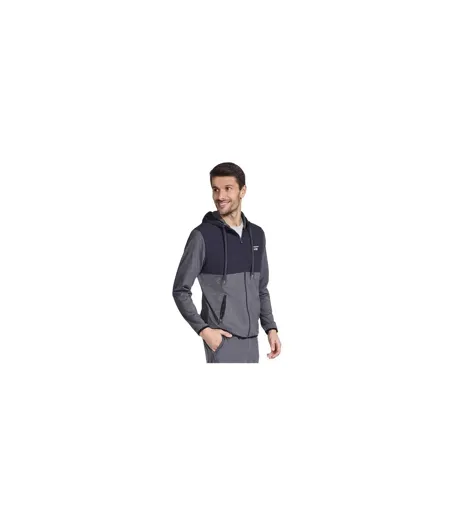 Veste À Capuche Homme Noir Anthracite Skechers