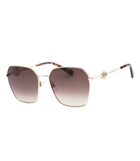 Womens/ladies Square Sunglasses One Size Gold Havana Marc Jacobs