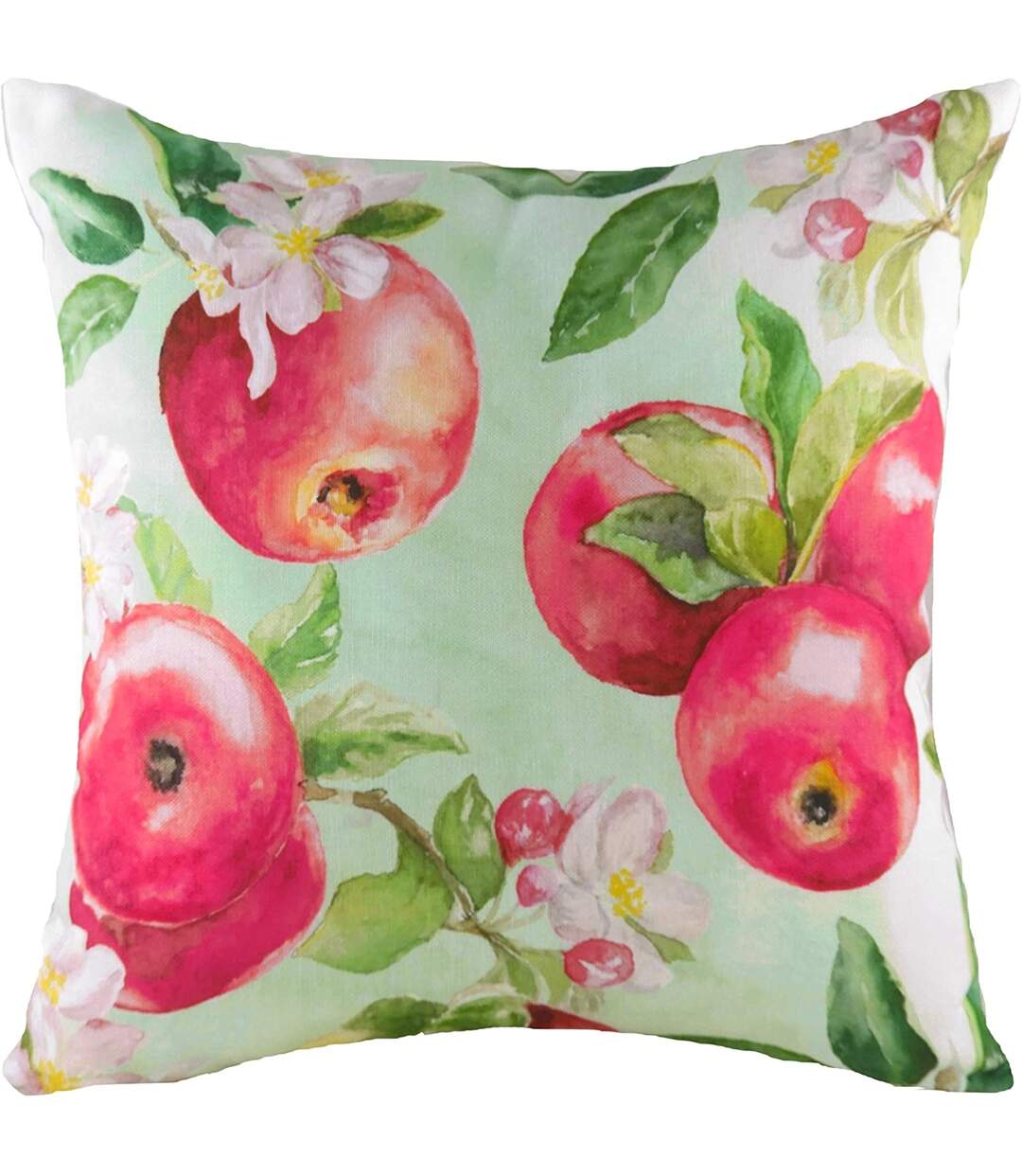 Fruit apple cushion cover one size green/red Evans Lichfield