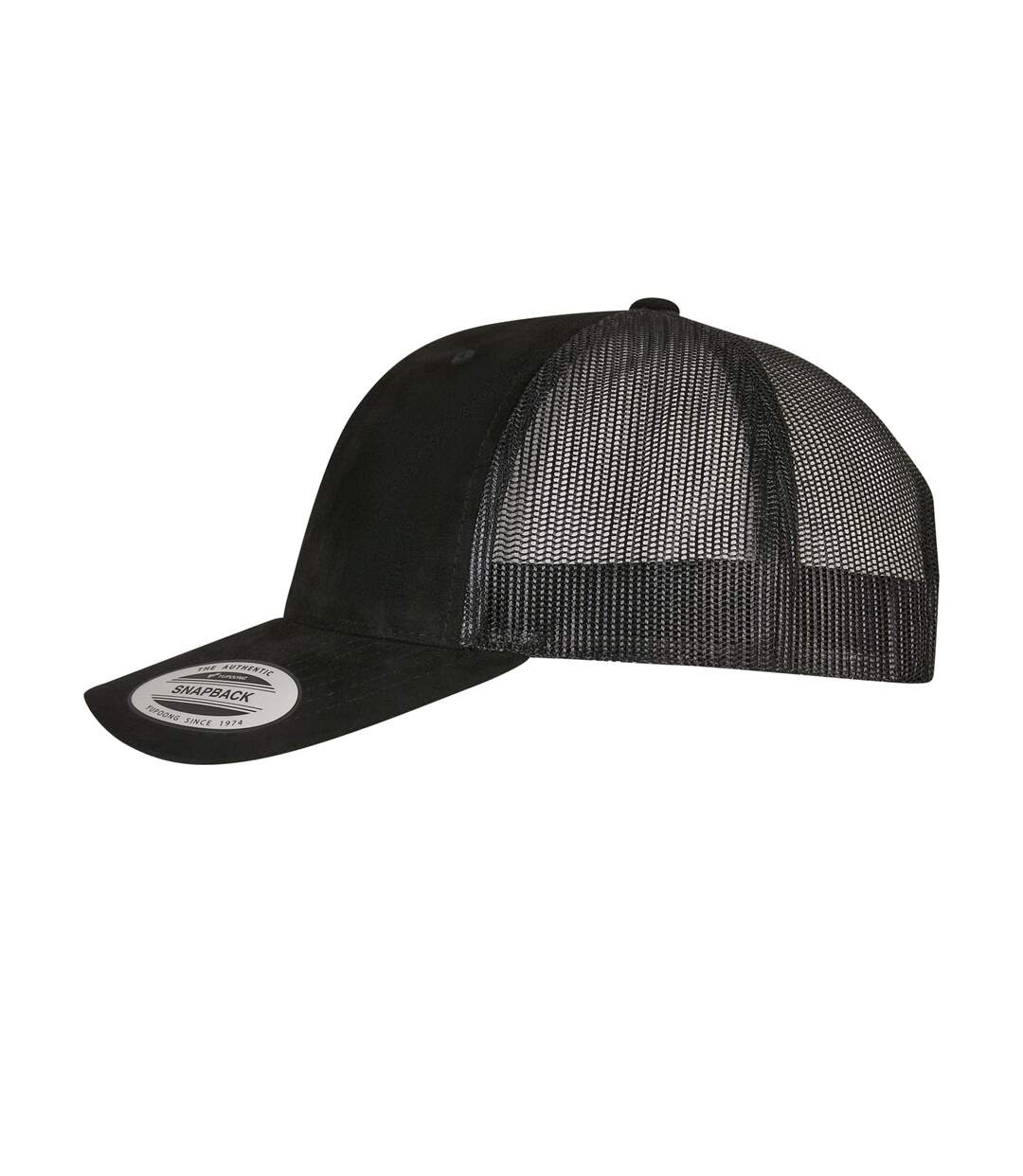 Unisex adult trucker cap black Flexfit-3