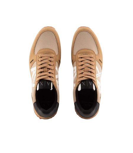 Mens Ax Suede Trainers Tan Armani Exchange