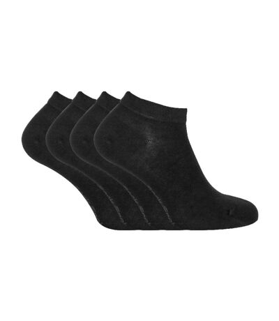 4 Pack Luxury Bamboo Low Cut Trainer Socks for Women