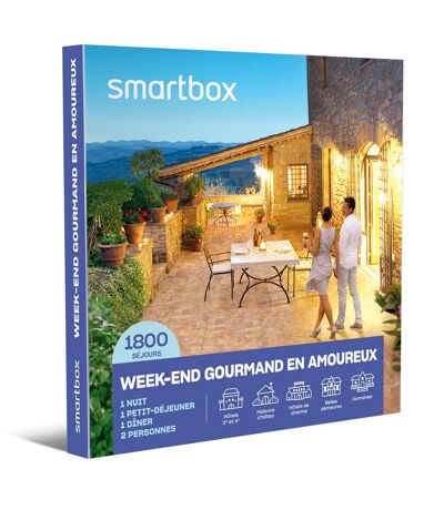 SMARTBOX - Week-end gourmand en amoureux - Coffret Cadeau Séjour