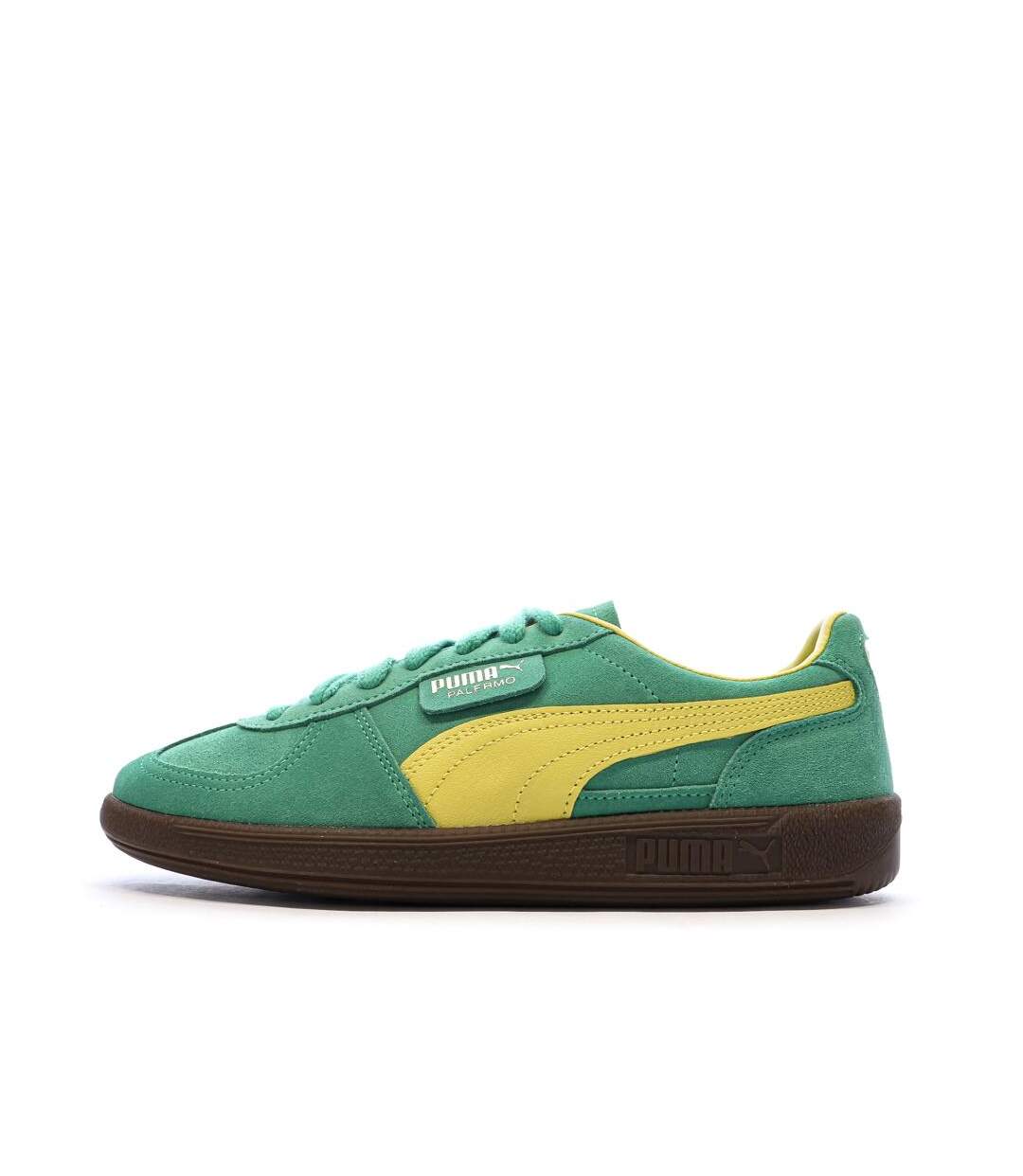 Baskets vert/jaune homme puma palermo-1