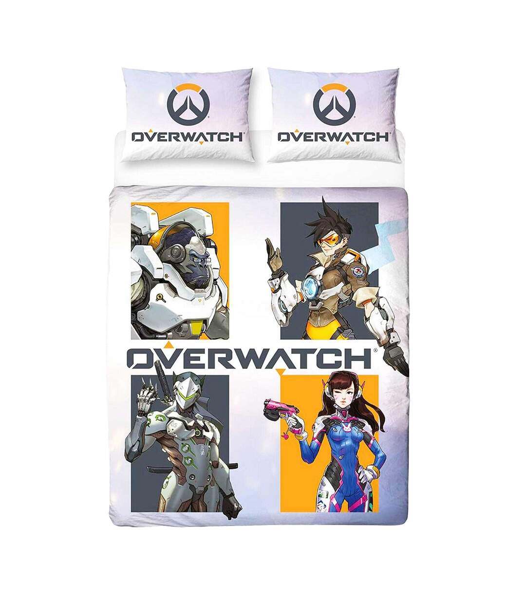 Eat Sleep Character Reversible Duvet Set Multicoloured Overwatch-3