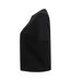 Skinni Fit Womens/Ladies Cropped Boxy T-Shirt (Black) - UTPC3560