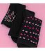 Sock Snob - 6 Paires Chaussettes Femme Fleuries en Coton Douces et Confortables-5