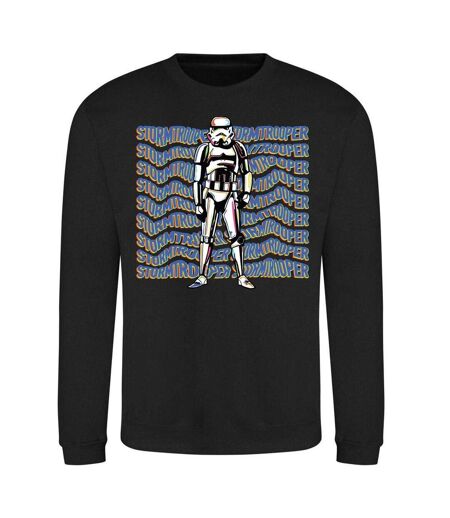 Sweat Motif Stormtrooper Adulte Blanc Noir Star Wars Mandalorian