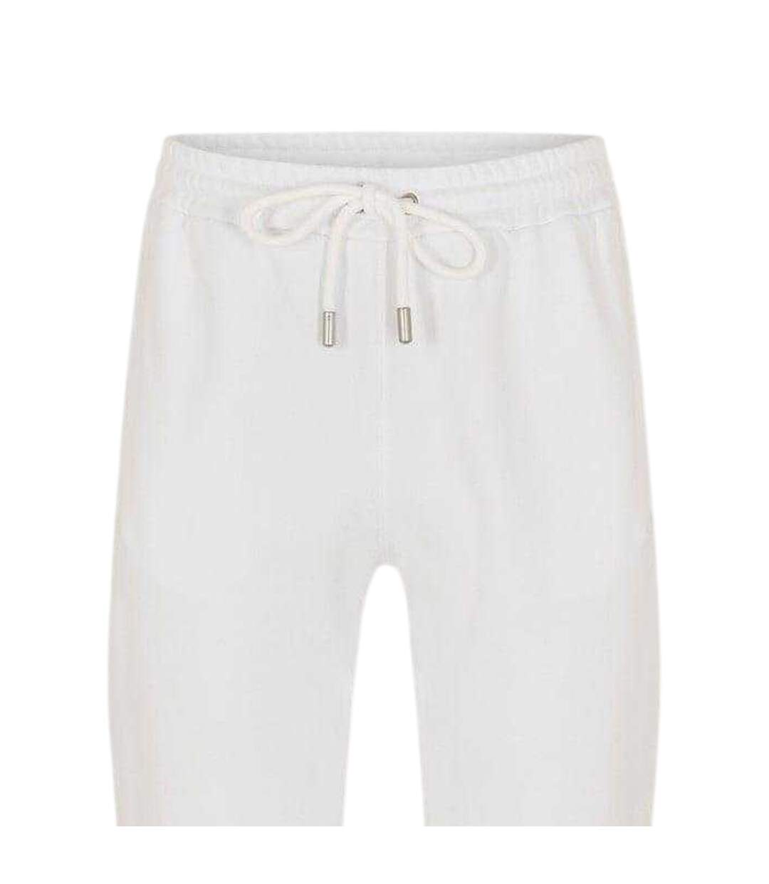 Mens Fleece Joggers White Off White-2