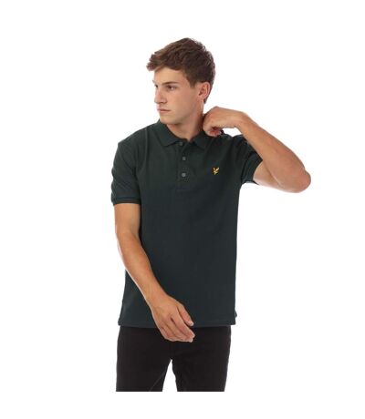 Polo Motif Brodé Homme Vert Foncé Lyle & Scott