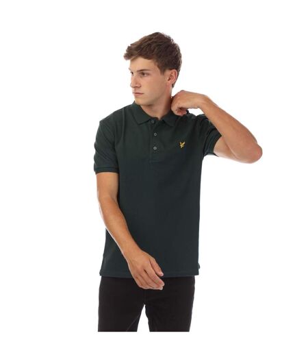 Polo Motif Brodé Homme Vert Foncé Lyle & Scott