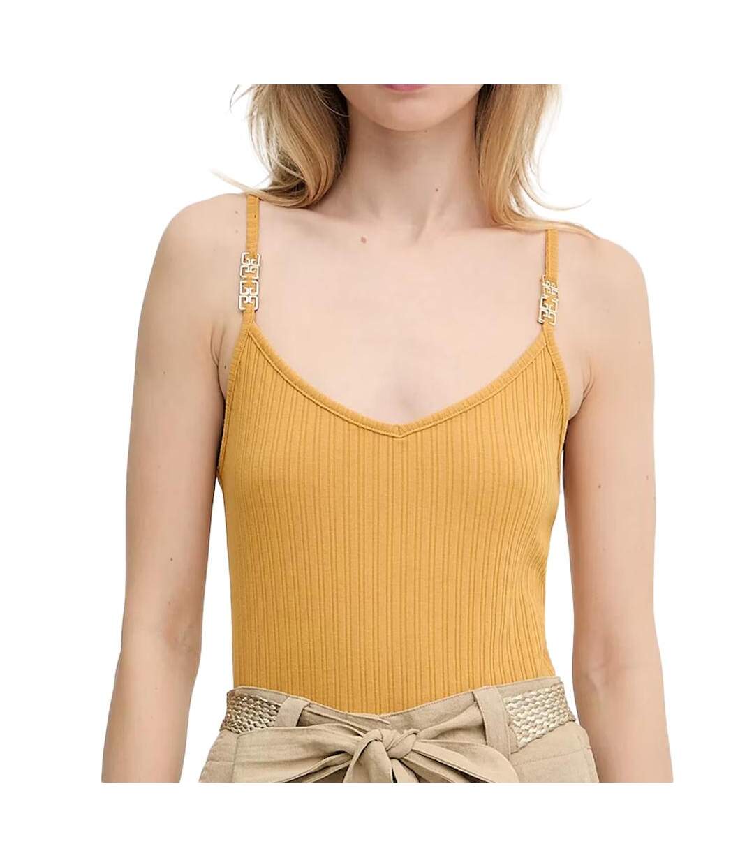 Débardeur jaune femme morgan bao - l-1