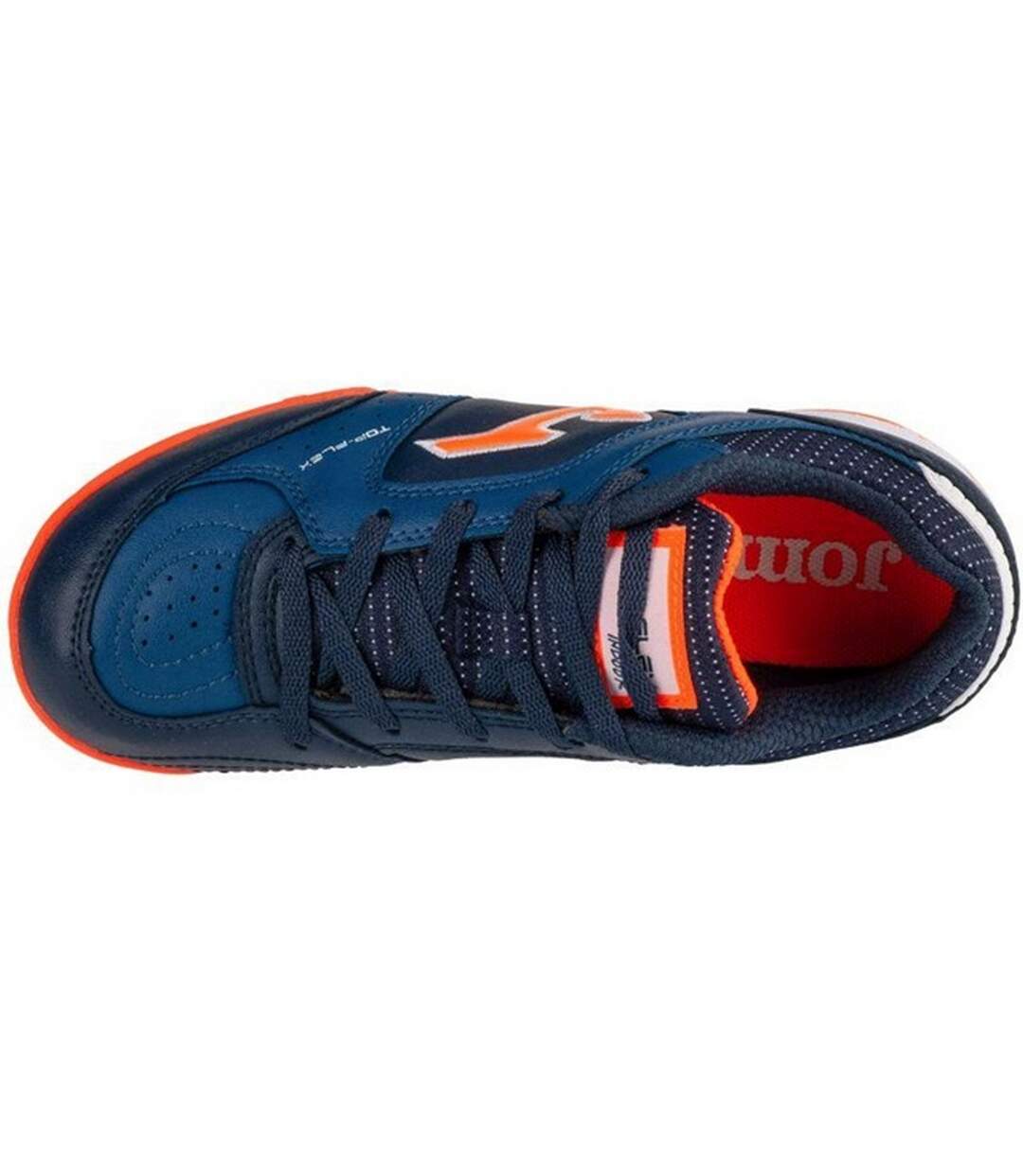 Childrens/kids Top Flex 2433 Football Artificial Ground Football Boots Navy Blue Orange Joma-3
