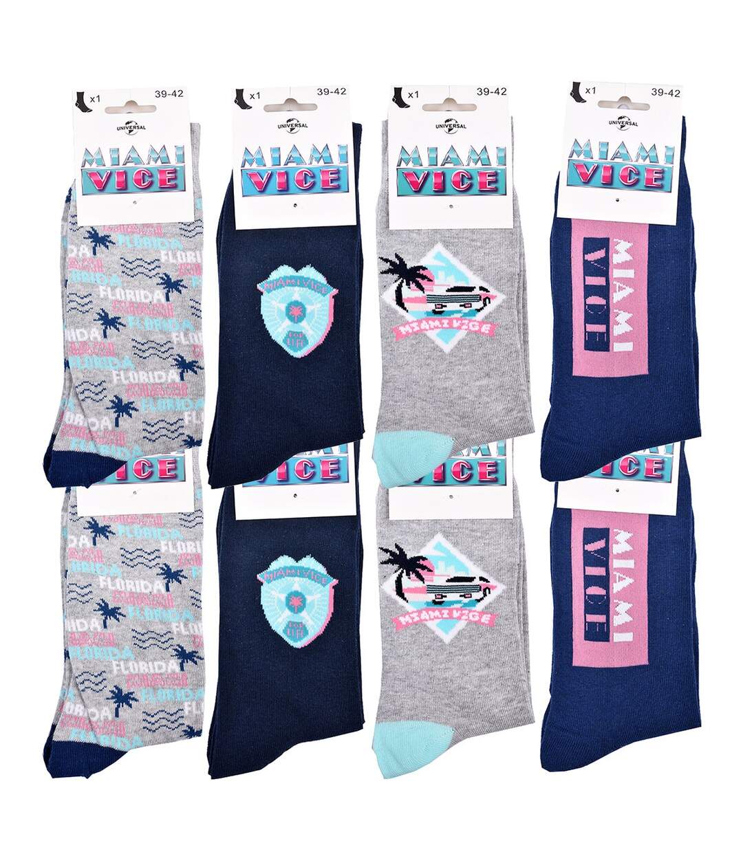 Chaussettes Pack HOMME MIAMI VICE Pack de 8 Paires 1887