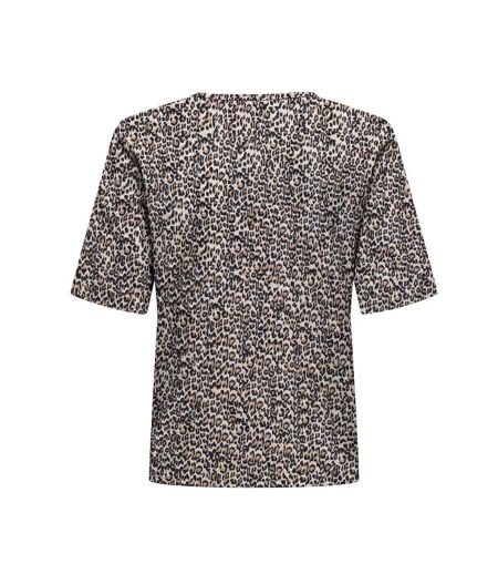 T-Shirt marron femme jdy debbie - l
