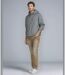 Jean homme coupe droite -  couleur camel imitation cuir - Confort et aisance-5