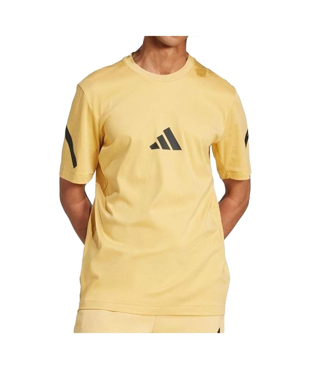 T-Shirt jaune/noir homme adidas w z.n.e. tee-1