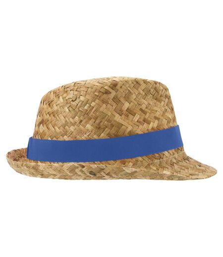 Chapeau d´été pricus adulte naturel / bleu roi Floso