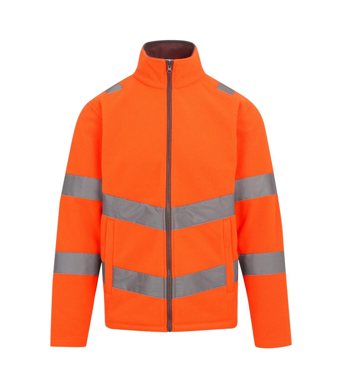 Unisex adult pro contract thor high-vis fleece jacket orange Regatta-1