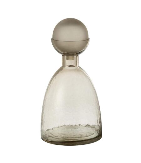 Vase Bouteille Bouchon en Verre Yoko 34cm Grège
