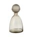 Vase Bouteille Bouchon en Verre Yoko 34cm Grège-1