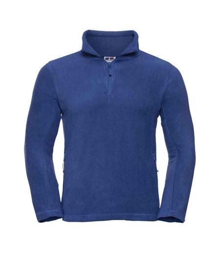 Russell Mens Zip Neck Outdoor Fleece Top (Royal Blue)