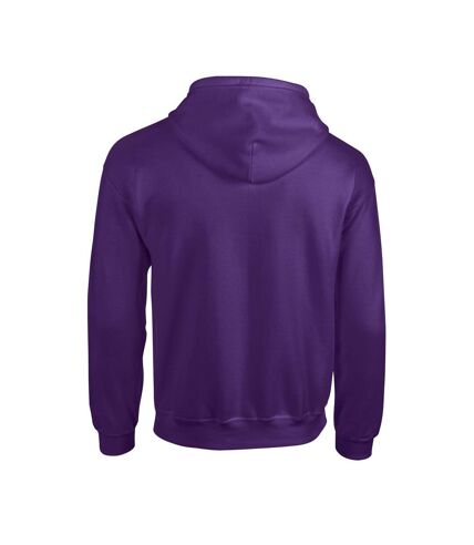 Gildan Mens Heavy Blend Full Zip Hoodie (Purple)