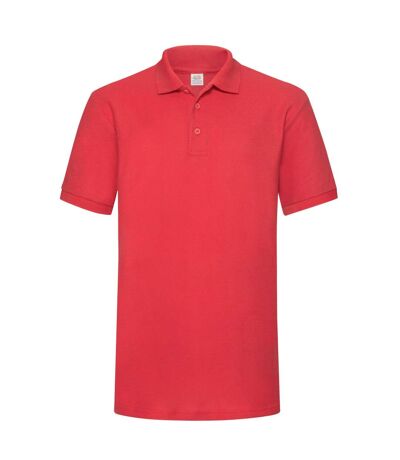 Fruit of the Loom Mens 65/35 Heavyweight Polo Shirt (Red)