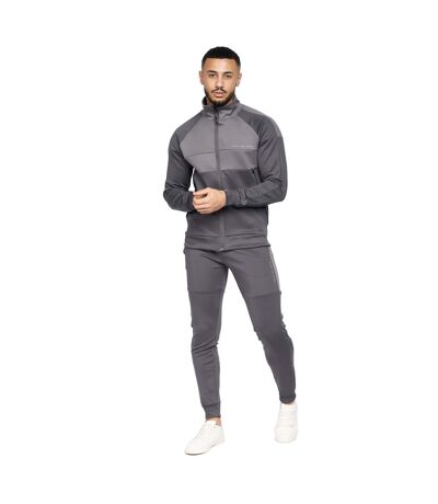 Mens mebride tricot tracksuit grey Duck and Cover