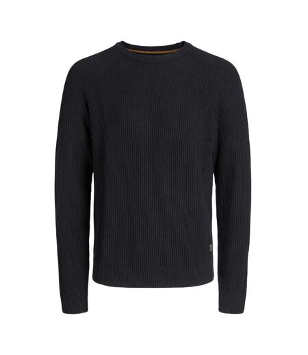 Pull en maille noir homme jack & jones pannel