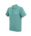 Polo Extensible Motif/style Logo Brodé Maverik Homme Turquoise Regatta-4