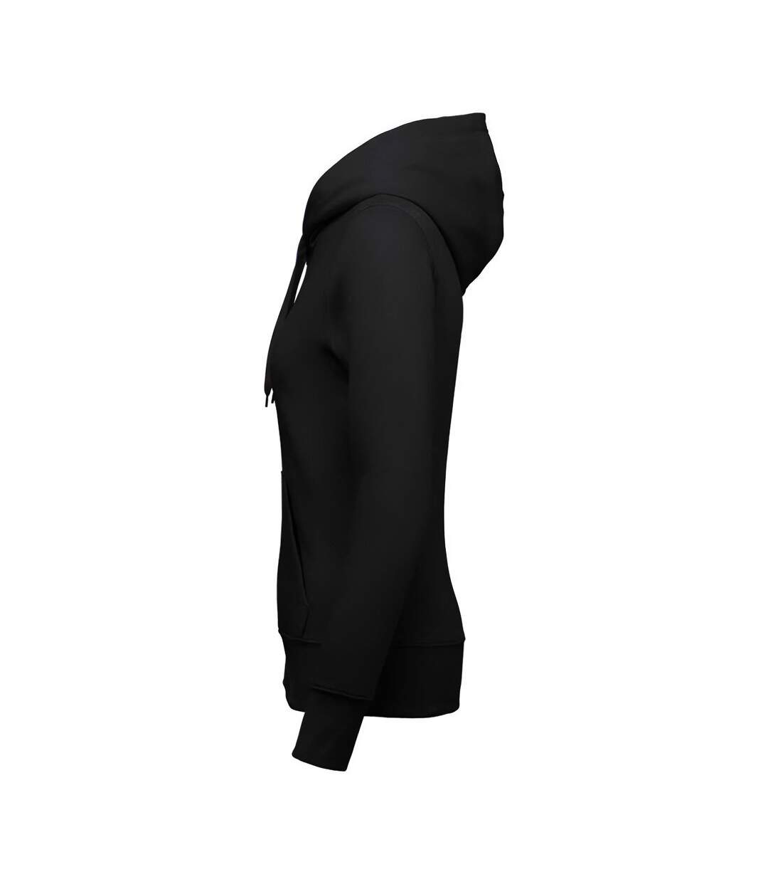 Womens/ladies eco friendly full zip hoodie black Kariban