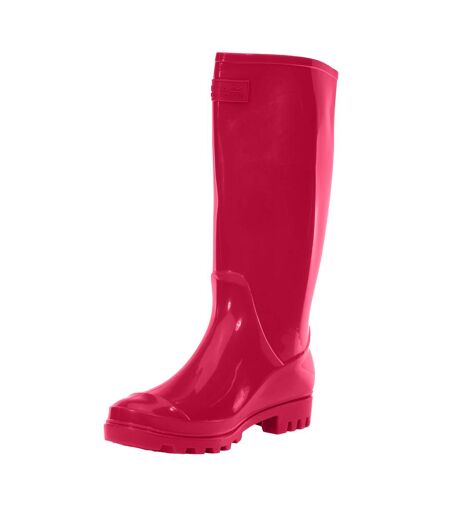 Bottes de pluie wenlock femme rose foncé Regatta