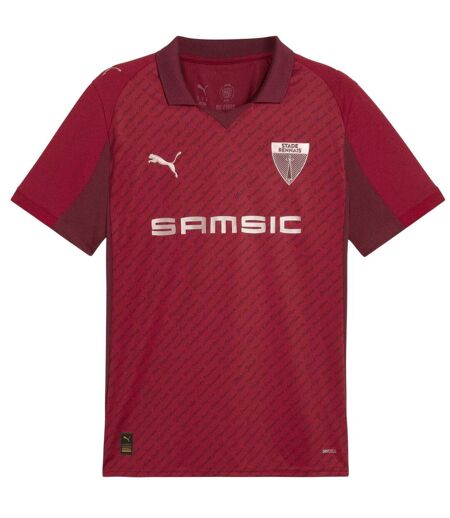 Maillot Domicile Motif/style Puma 2025/2026 Homme Rouge Noir Stade Rennais FC