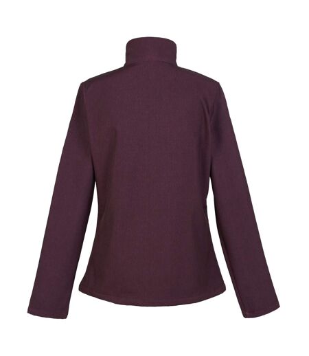 Womens/ladies connie v softshell walking jacket deep plum marl Regatta