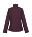 Womens/ladies connie v softshell walking jacket deep plum marl Regatta-2