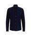 Mens Jo Embroidered Long-sleeved Button-down Shirt Blue Boss-2