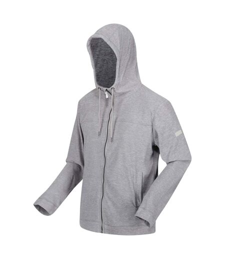 Mens shorebay marl full zip hoodie silver grey Regatta