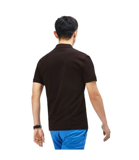 Mens Piqué Stretch Slim Polo Shirt Black Lacoste