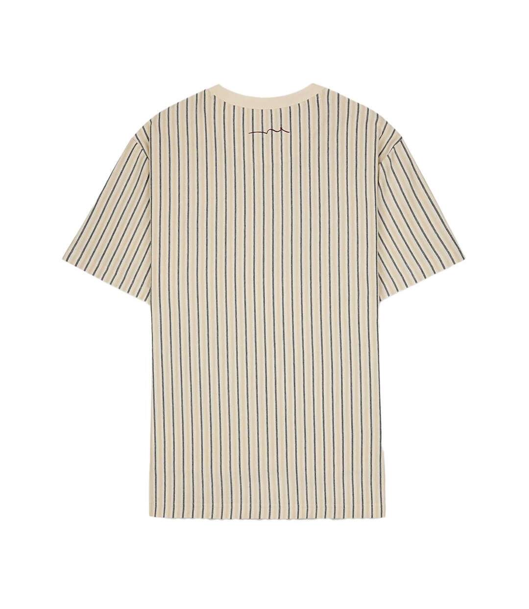 T-shirt beige/marine homme teddy smith jedo - l-2