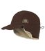 Men’s Faux Suede and Sherpa Snow Cap with Ear Flaps