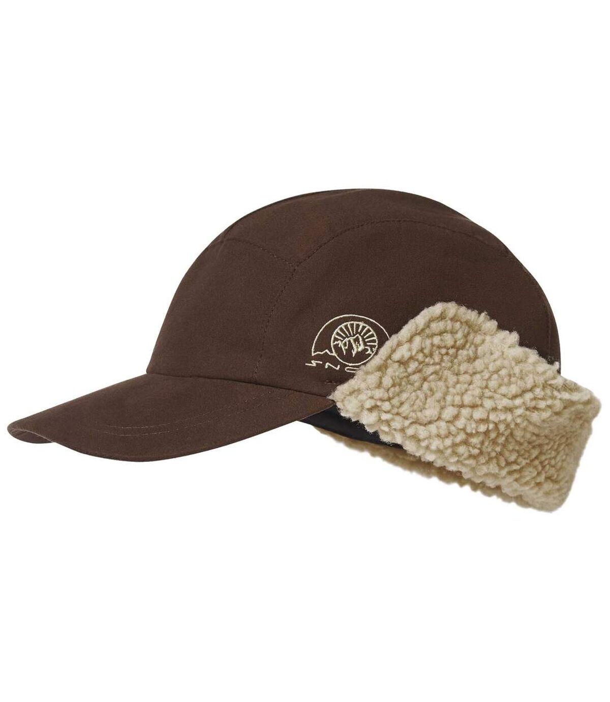 Men’s Faux-Suede and Sherpa Snow Cap with Ear Flaps Atlas For Men