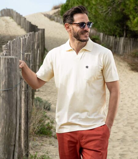 Set van 3 katoenen polo’s zonder knoopjes