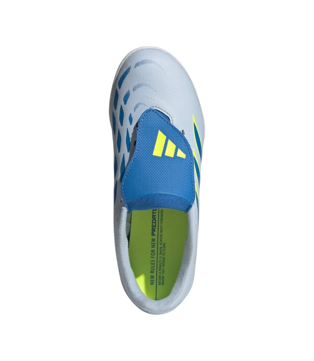 Chaussures Predator Club Enfant Blanc Bleu Adidas-3